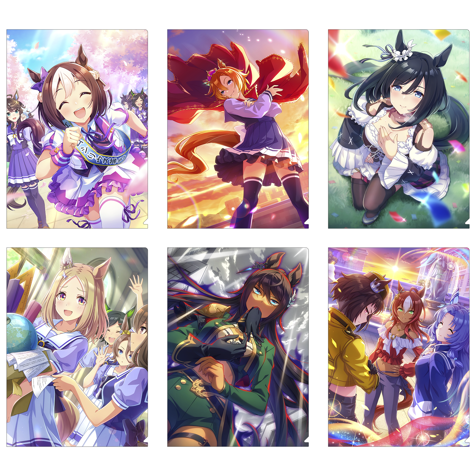 ウマ娘　Fヴィレッジ　クリアファイルまとめ8点 劇場版『ウマ娘 プリティーダービー 新時代の扉』×Fビレッジ