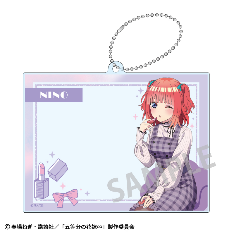 五等分の花嫁_フォトフレームアクリルキーホルダー_中野二乃_メイクアップ