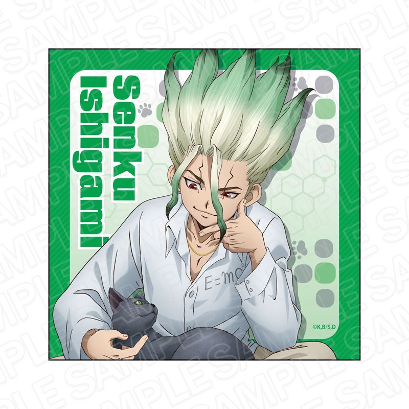 Dr.STONE_マイクロファイバー 石神千空 猫といっしょ ver. | Dr.STONE