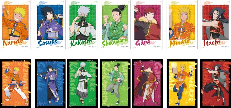 d*7様 極希少) NARUTO ナルト　カード　ステッカー　フォトパス New Item 線画部分が厚く盛り上がった仕様の、 触っても楽しめる
