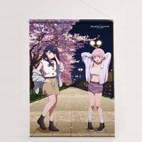 グリッドマン ユニバース_描き下ろしB2タペストリー(六花&アカネ/夜桜