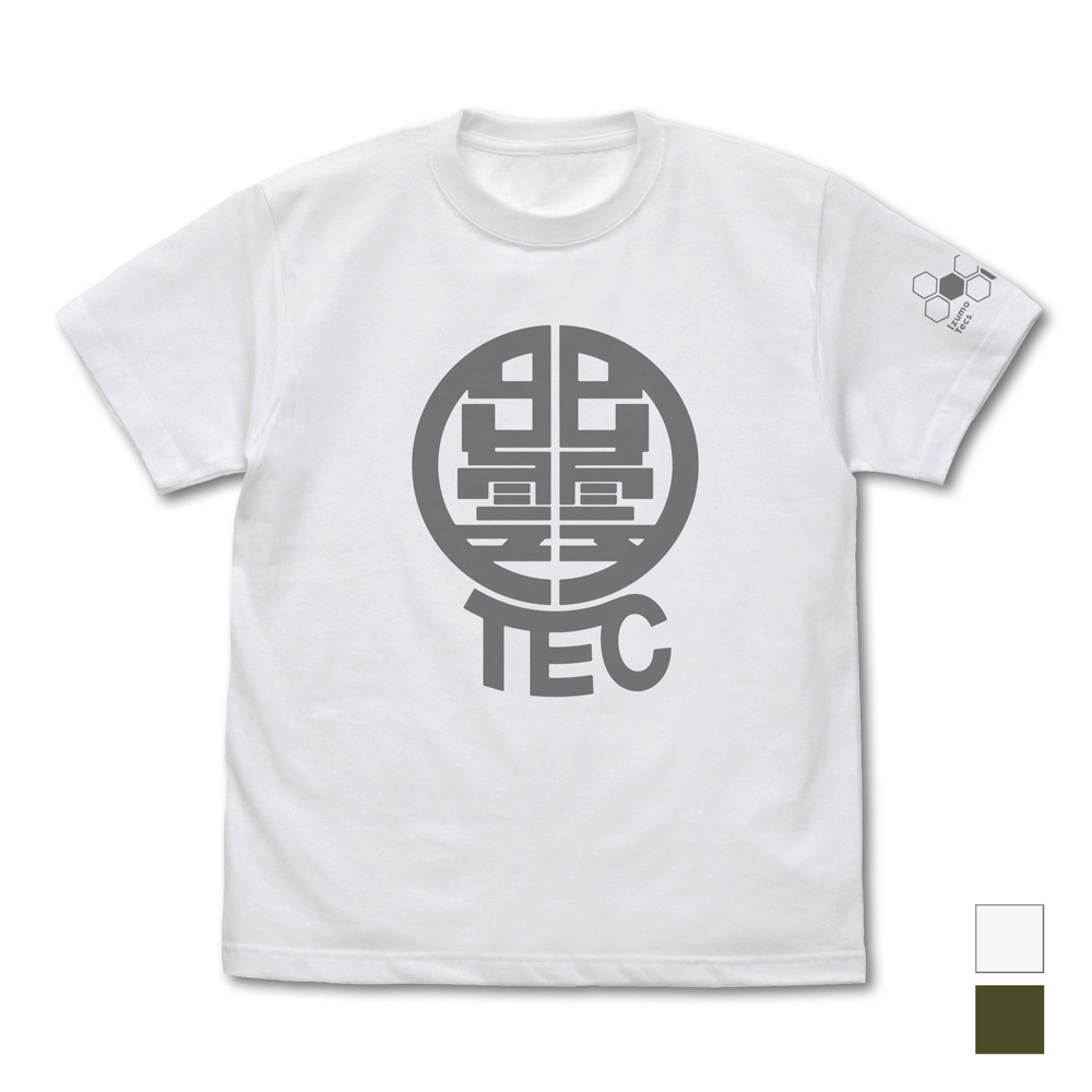 怪獣8号_Lサイズ_出雲テックス Tシャツ/WHITE-