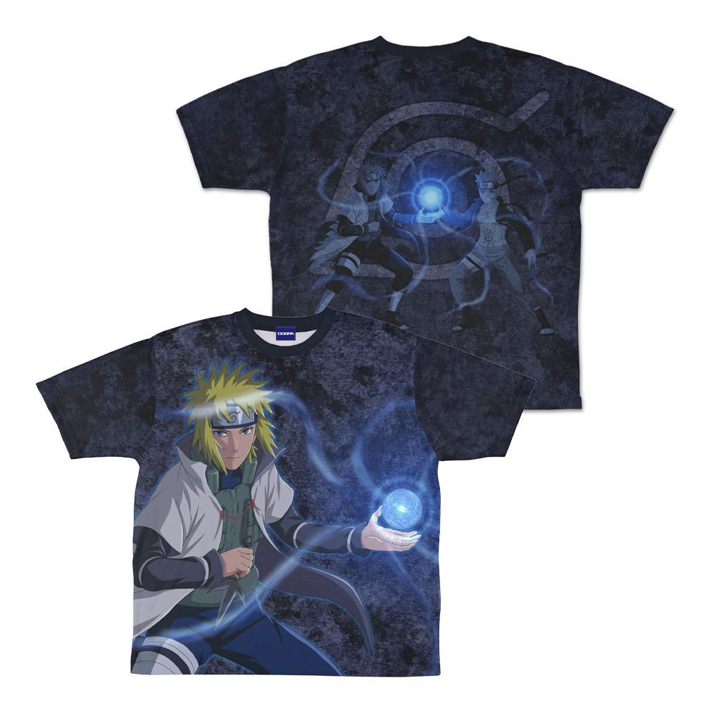 NARUTO-ナルト- 疾風伝_XLサイズ_描き下ろし 波風ミナト 両面フルグラフィックTシャツ/