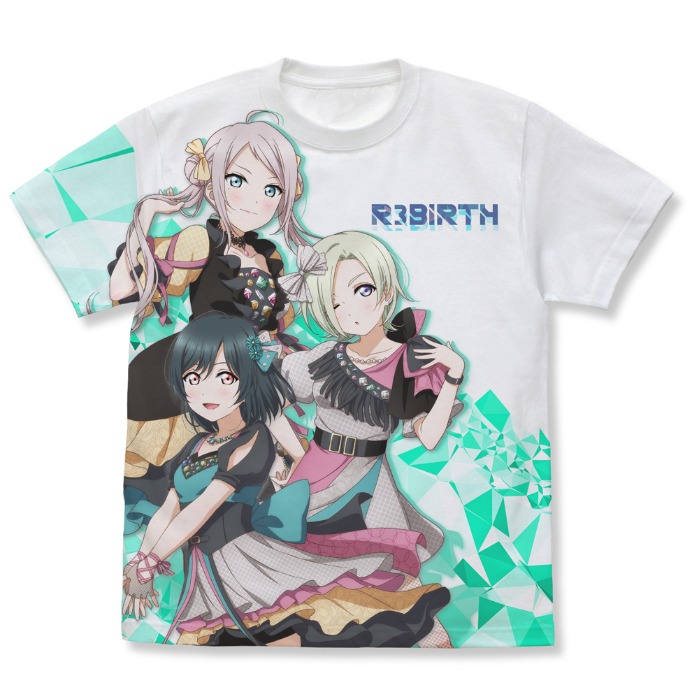 ラブライブ！虹ヶ咲学園スクールアイドル同好会_Mサイズ_R3BIRTH フルグラフィックTシャツ/WHITE-