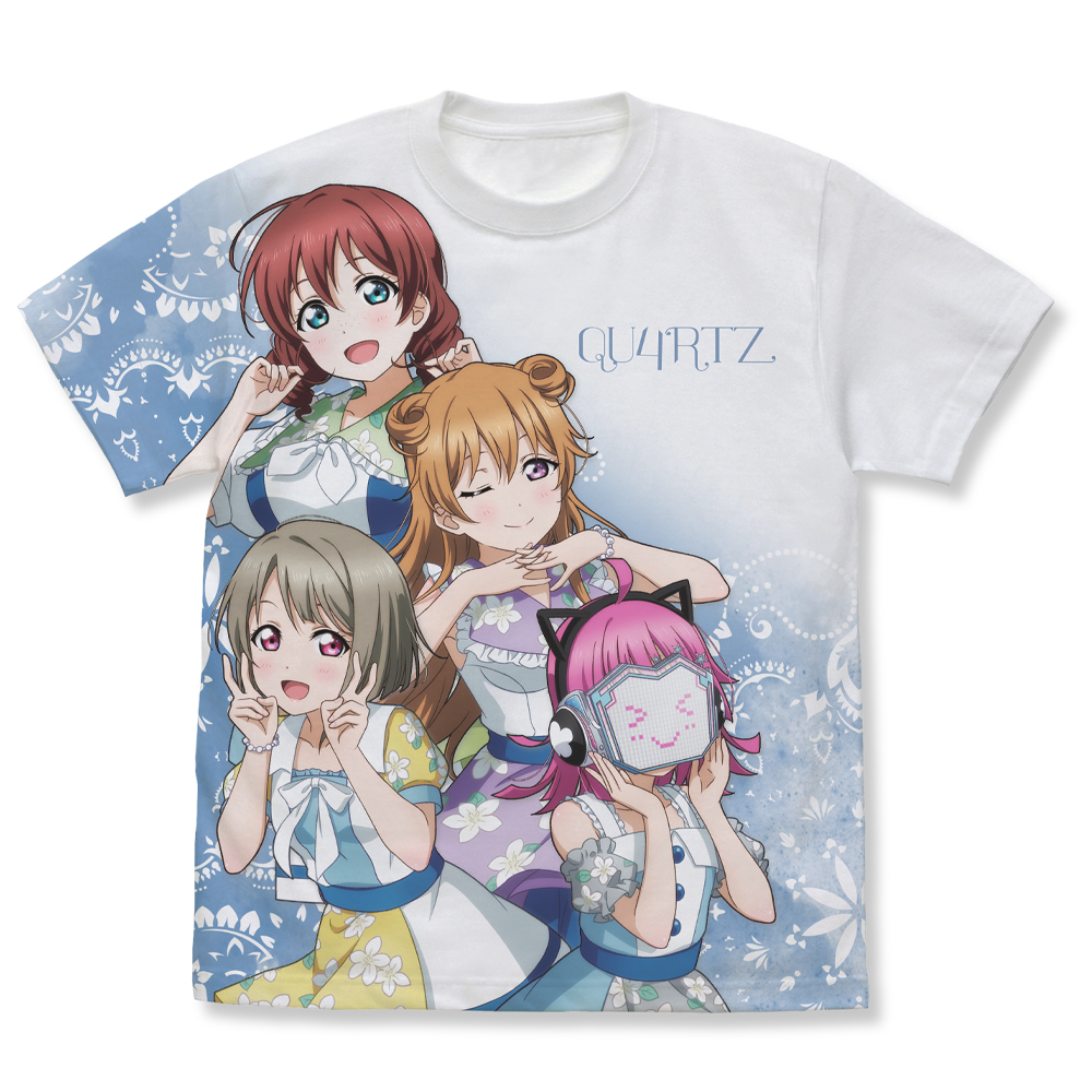 ラブライブ！虹ヶ咲学園スクールアイドル同好会_Lサイズ_QU4RTZ フルグラフィックTシャツ/WHITE-