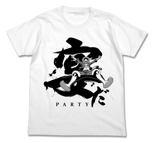 ワンピース_Sサイズ_ルフィの宴Tシャツ/WHITE-