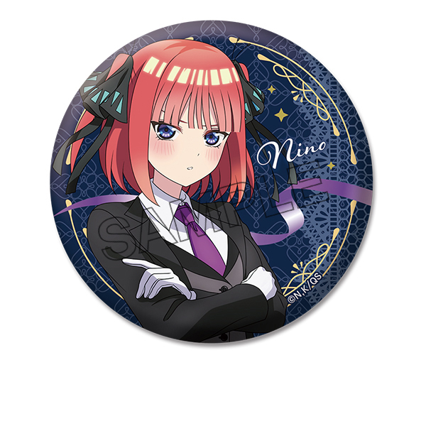 五等分の花嫁∽_描き下ろし缶バッジ 中野二乃