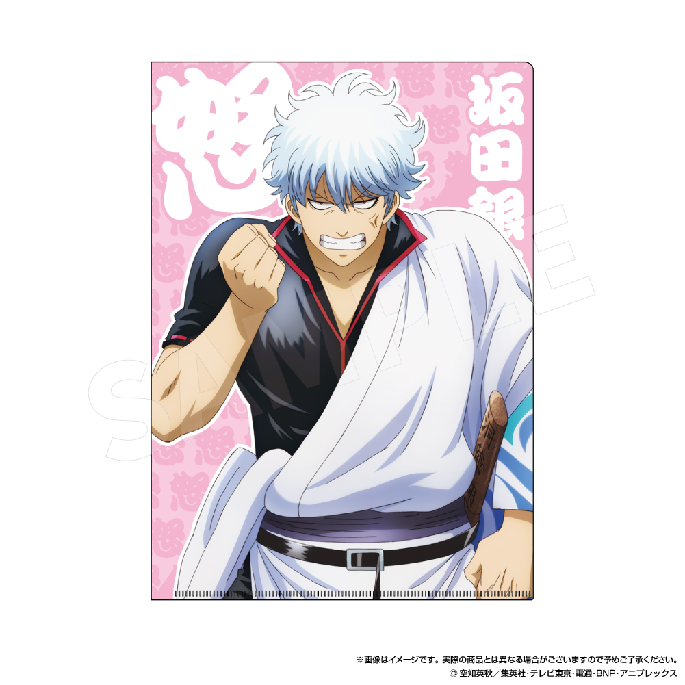 銀魂　earth コラボ 缶バッジ　不織布バッグ　クリアファイル　イラストセット 銀魂_クリアファイル | j-hobby Collection