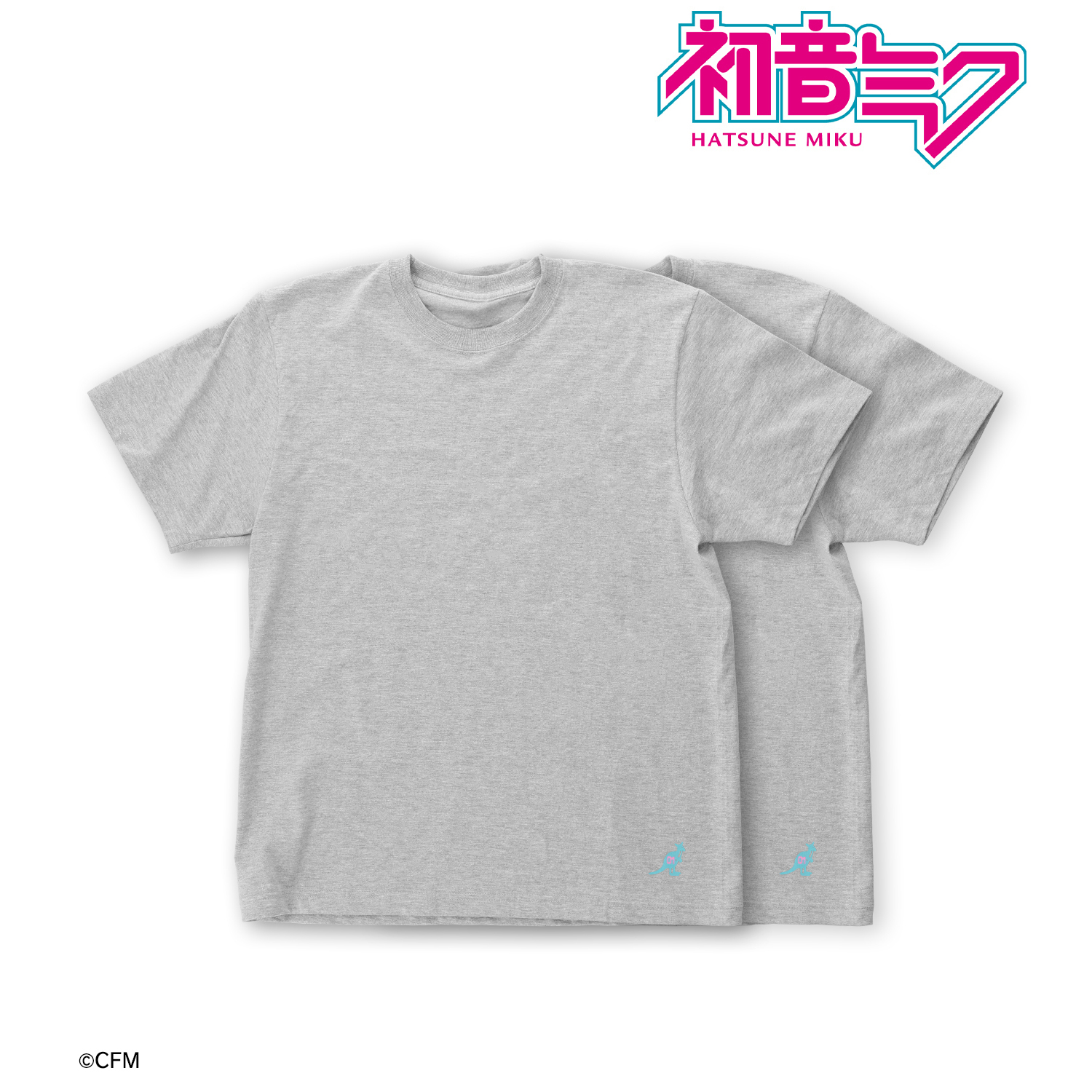 初音ミク_(サイズ/M)_KANGOL?コラボ 第2弾 ロゴ パックTシャツ2枚セットレディース