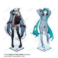初音ミク　BIGアクリルスタンド　かやはら　アクスタ　KANGOL 初音ミク_KANGOL®コラボ 描き下ろし 第1弾 初音ミク Art by かやはら