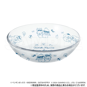 Outing Baby Shark x Sanrio Characters Glass Bowl - Blue
