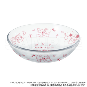 Outing Baby Shark x Sanrio Characters Glass Bowl - Red