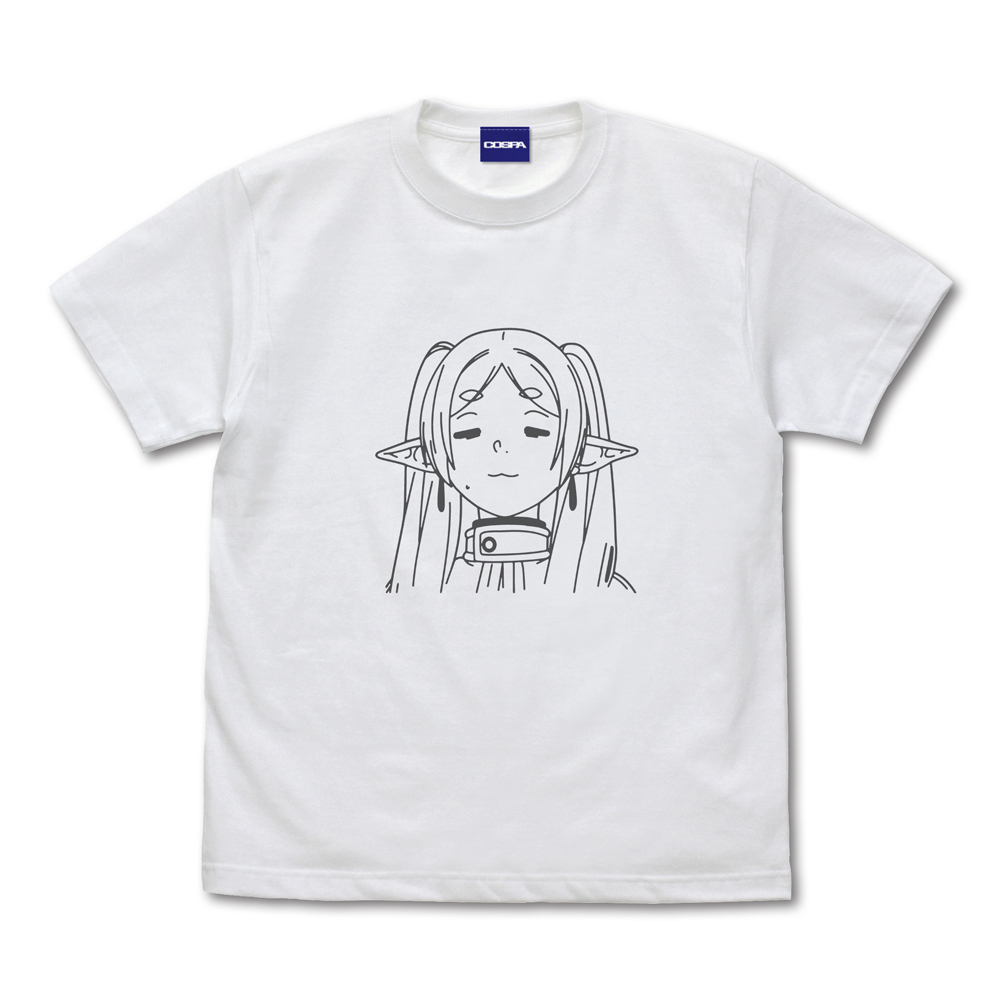 葬送のフリーレン_Sサイズ_フリーレン フェイス Tシャツ/WHITE-