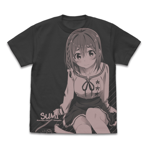 彼女、お借りします_Mサイズ_桜沢墨 オールプリントTシャツ/SUMI-