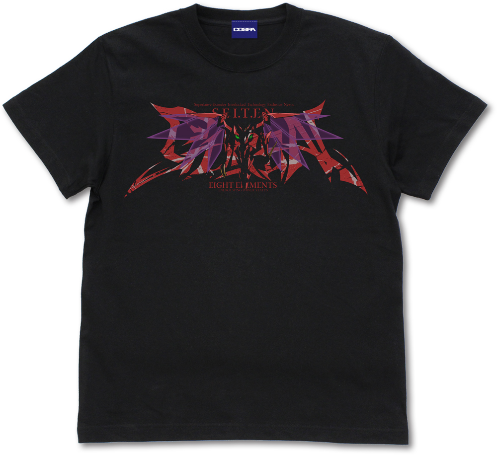 コードギアス 反逆のルルーシュ_Sサイズ_紅蓮聖天八極式 Tシャツ/BLACK