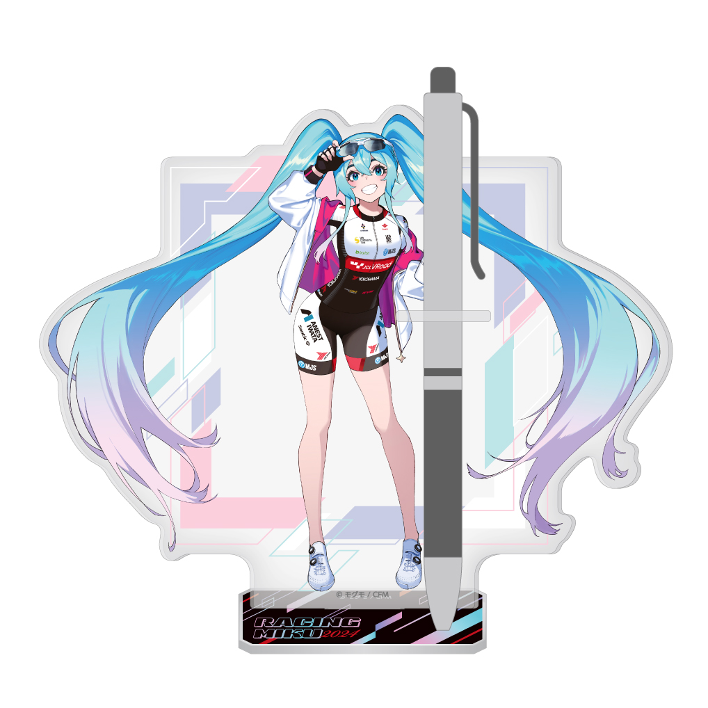 初音ミク GTプロジェクト_レーシングミク 2024 JCL TEAM UKYO 応援Ver. アクリルペンスタンド