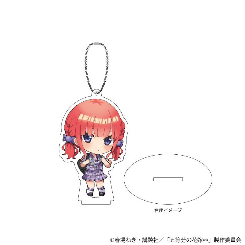 五等分の花嫁∽_アクリルスタンドキーホルダー02/二乃 アメリカンポップver.(ミニキャライラスト)