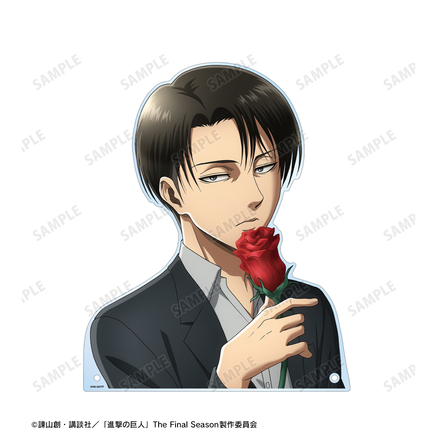 進撃の巨人 描き下ろし リヴァイ現在ver. 特大ダイカットアクリルパネル 進撃の巨人_描き下ろし リヴァイ Flower Shop ver. 特大