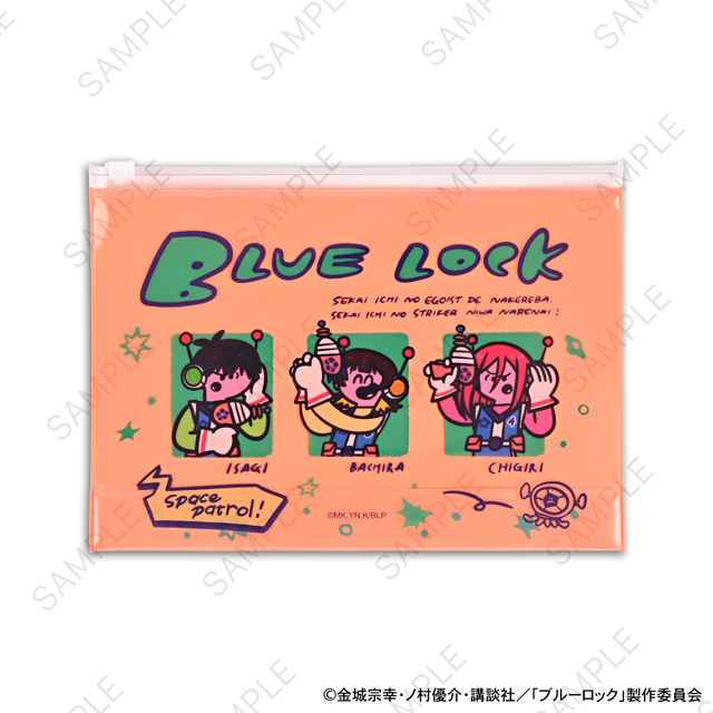 ブルーロック_水沢石鹸コラボ　ガゼットスライダーポーチ（サッカーボール星人を追え！）