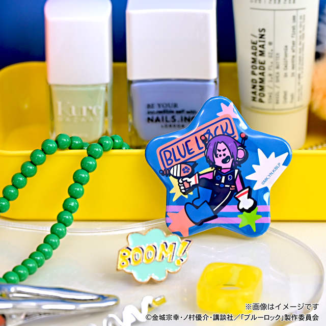 ブルーロック UGCコラボアパレル缶バッジ「御影 玲王」ホロ5個セット 限定】御影玲王 UGC アパレルコラボ BIGアクリルスタンド付き
