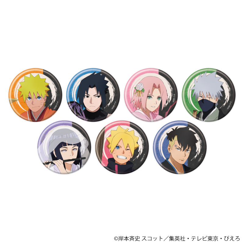 NARUTO＆BORUTO_缶バッジ14/和楽器ver. BOX(全7種)(描き下ろしイラスト)【コンプリートBOX】