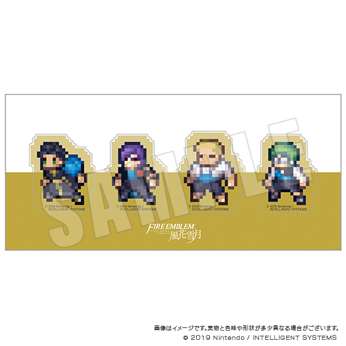 ファイアーエムブレム 風花雪月_クリアクリップ4個セット 金鹿の学級A