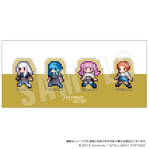 ファイアーエムブレム 風花雪月_クリアクリップ4個セット 金鹿の
