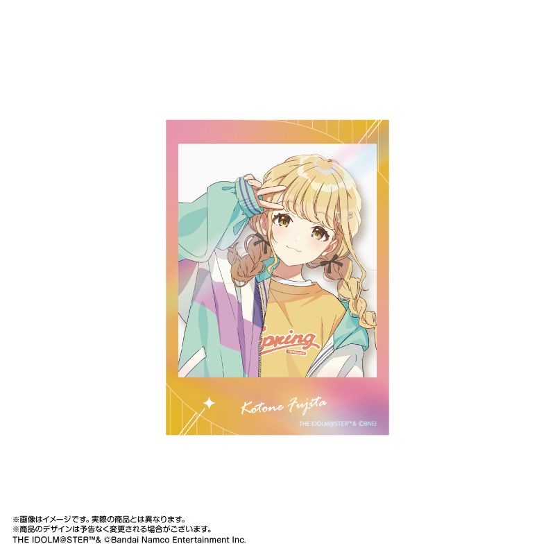 学園アイドルマスター_インスタントフォト風ダイカットステッカー 藤田