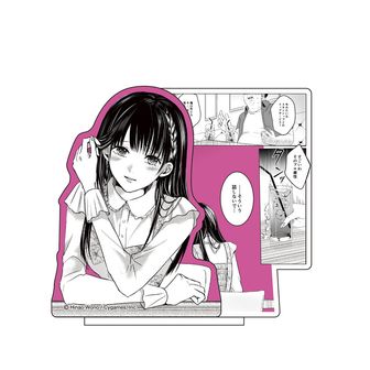 明日私は誰かの彼女 雪 バッジ ハート ピンク 漫画グッズ 明日、私は誰かのカノジョ ホログラムハート型キャラバッジ
