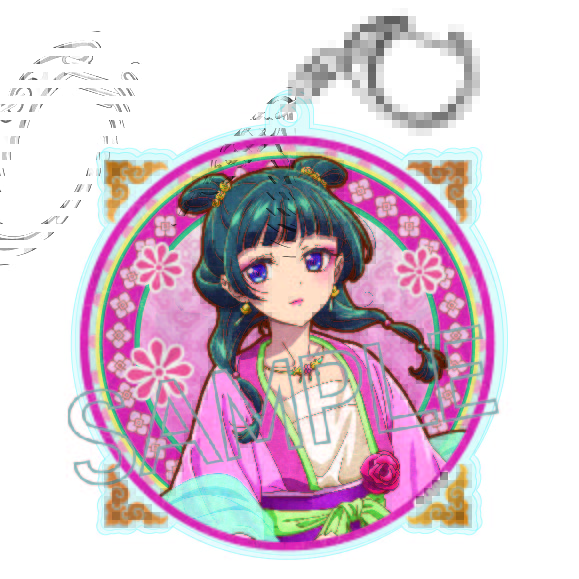 薬屋のひとりごと_ヴィンテージシリーズ アクリルキーホルダー 猫猫C(桃色)