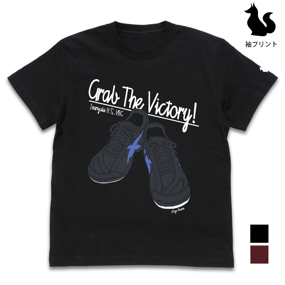 ハイキュー!! TO THE TOP_Mサイズ_宮侑シューズ Tシャツ/BLACK-