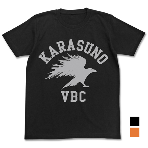 ハイキュー!!_Lサイズ_烏野高校排球部Tシャツ/BLACK-