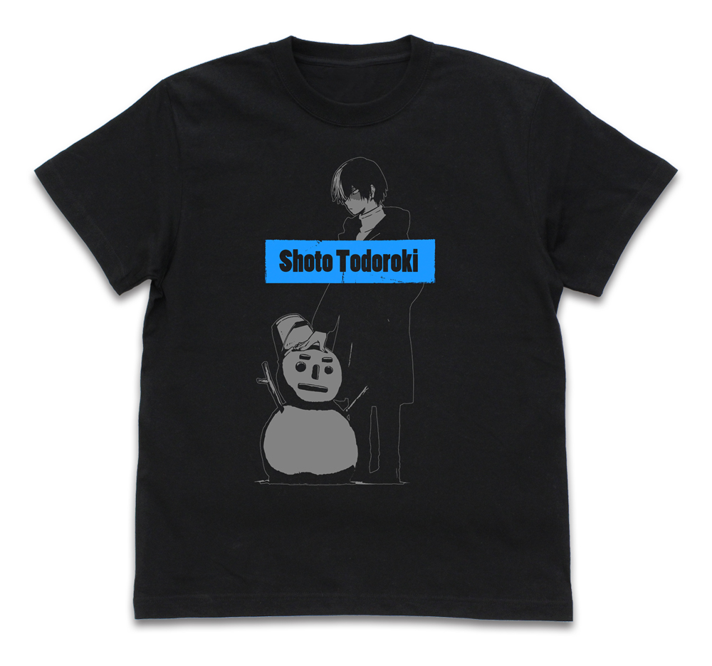 僕のヒーローアカデミア_Sサイズ_轟 焦凍 Tシャツ 雪まつりVer./BLACK-