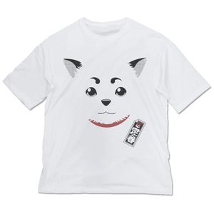 銀魂．_Lサイズ_定春フェイス ビッグシルエットTシャツ/WHITE-