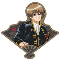 銀魂．_描き下ろし 沖田総悟 ステッカー 屋台食べ歩きVer. | 銀魂公式