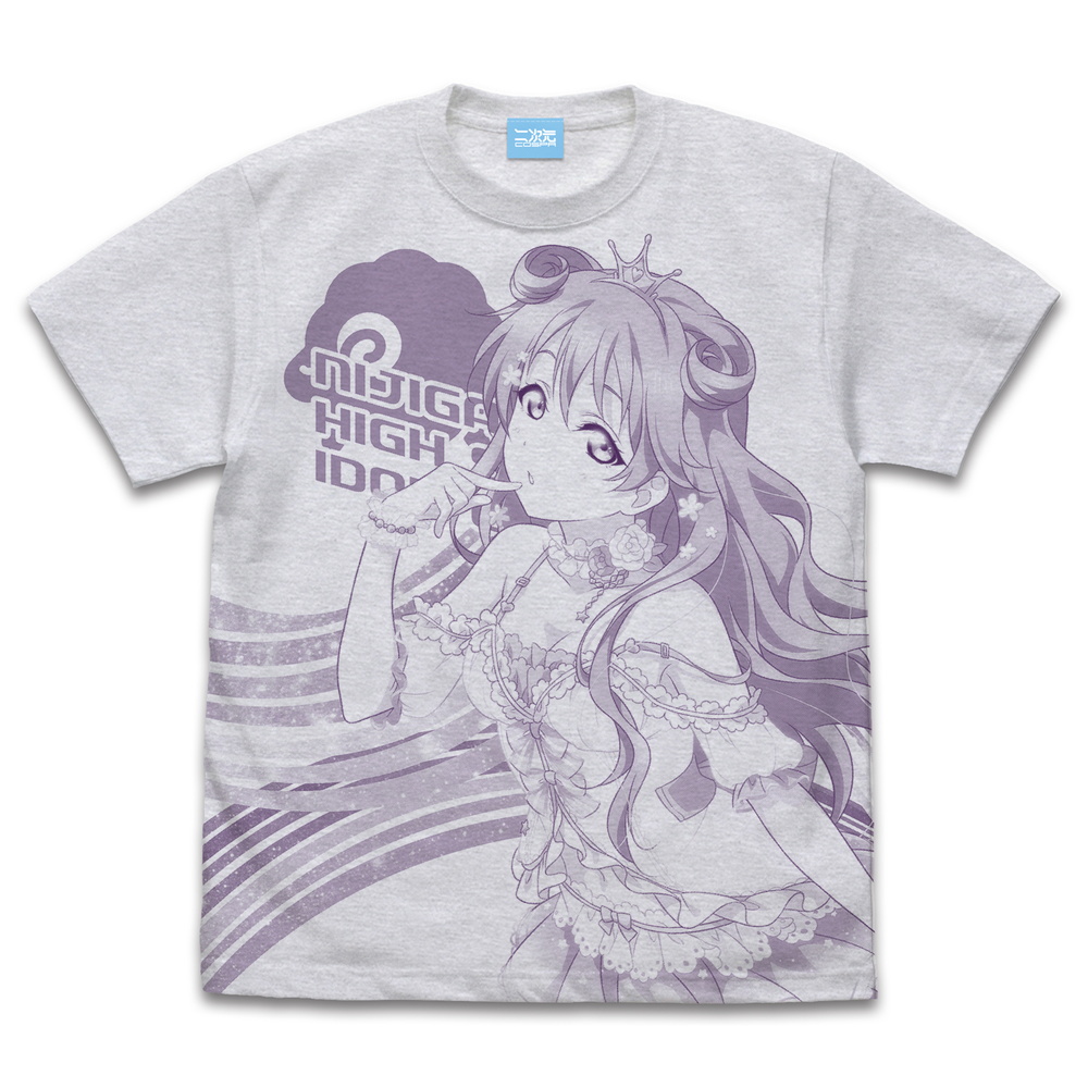 ラブライブ！虹ヶ咲学園スクールアイドル同好会_Mサイズ_近江彼方 オールプリントTシャツ/ASH-