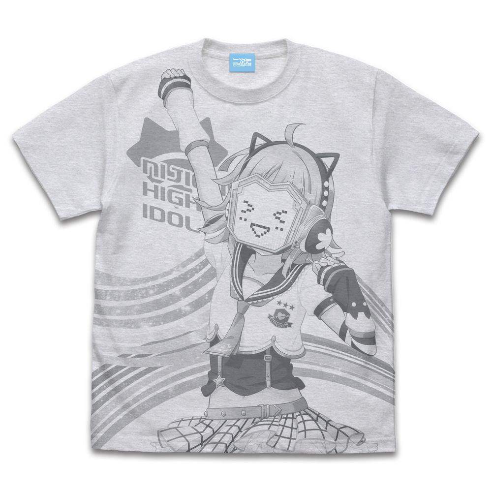 ラブライブ！虹ヶ咲学園スクールアイドル同好会_Mサイズ_天王寺璃奈 オールプリントTシャツ/ASH-