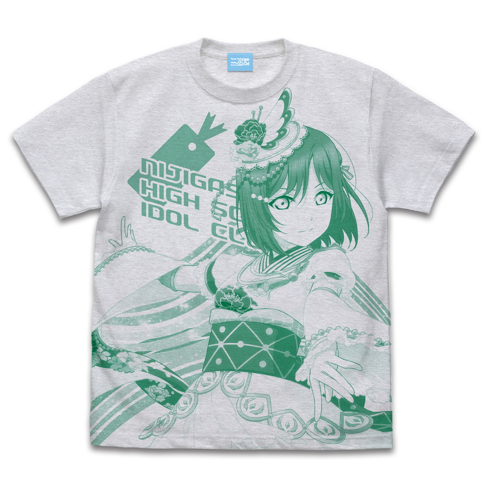 ラブライブ！虹ヶ咲学園スクールアイドル同好会_Lサイズ_三船栞子 オールプリントTシャツ/ASH-