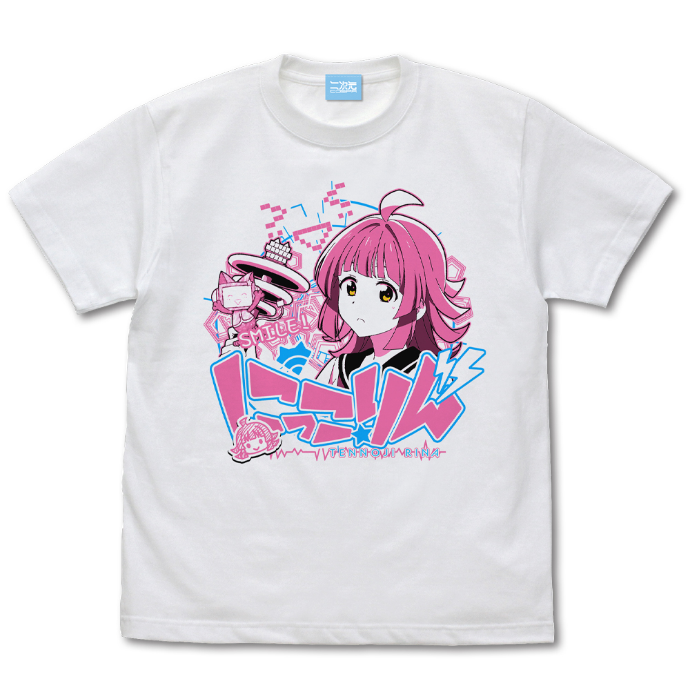 ラブライブ！虹ヶ咲学園スクールアイドル同好会_Sサイズ_天王寺 璃奈 エモーショナルTシャツ/WHITE-
