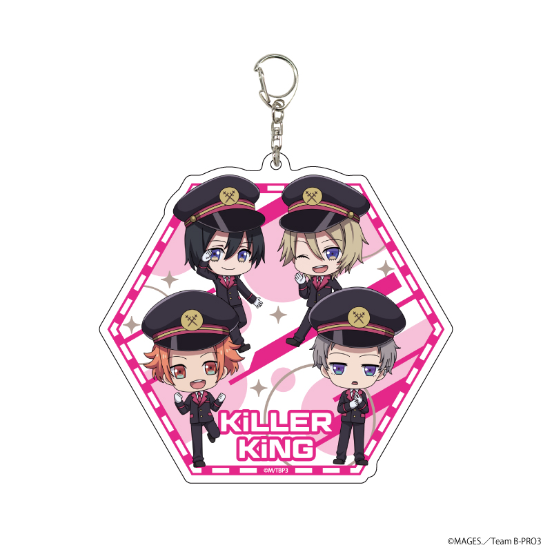 B-PROJECT?熱烈＊ラブコール?_デカアクリルキーホルダー04/駅員ver. KiLLER KiNG(ミニキャライラスト)