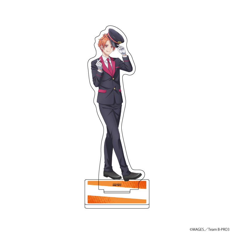B-PROJECT?熱烈＊ラブコール?_アクリルスタンド13/駅員ver. 不動明謙(描き下ろしイラスト)