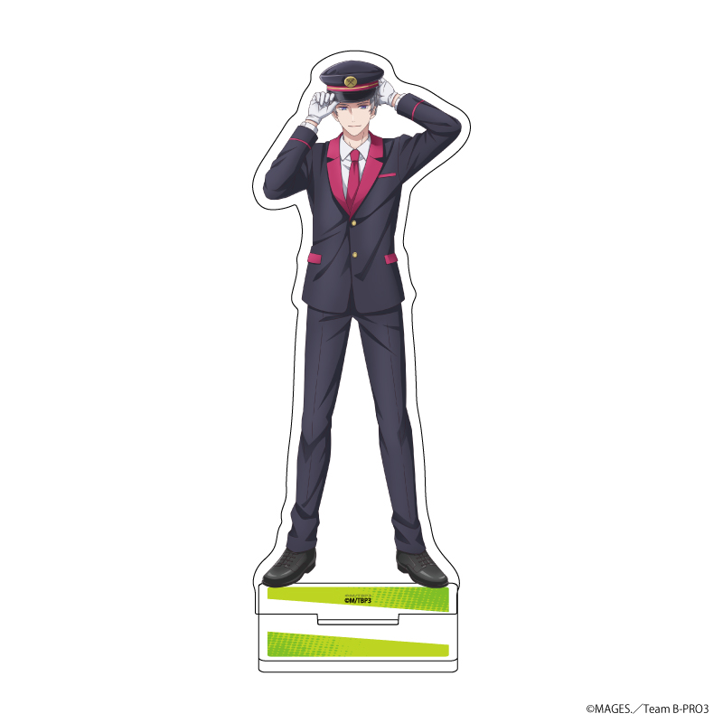 B-PROJECT?熱烈＊ラブコール?_アクリルスタンド14/駅員ver. 殿 弥勒(描き下ろしイラスト)