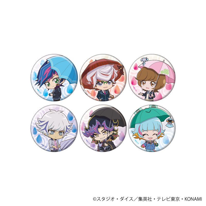 遊☆戯☆王VRAINS_缶バッジ10/梅雨ver. BOX(全6種)(ミニキャライラスト)【コンプリートBOX/6個入り】