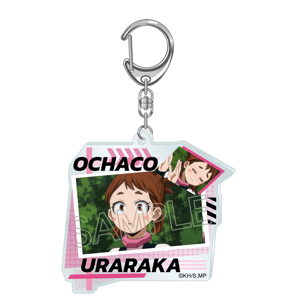 僕のヒーローアカデミア_コラージュ アクリルキーホルダー 麗日お茶子