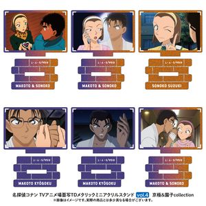 명탐정 코난_장면사 트레이딩 메탈릭 미니아크릴스탠드 쿄고쿠 & 소노코 collection vol.4[컴플리트BOX/6개들이]
