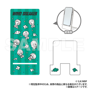 WIND BREAKER Acrylic Smartphone Stand_Green ver. (Puchi Kyun Series) [Colleize Pre-sale Item]