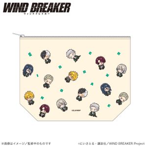 WIND BREAKER Canvas Daily Pouch - All-over Print Version (Puchi Kyun Series) [Colleize Pre-sale Item]