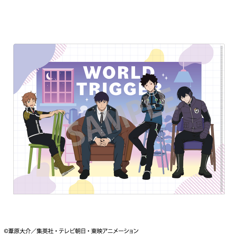 ワールドトリガー_A4シングルクリアファイル_パープル/チェア2