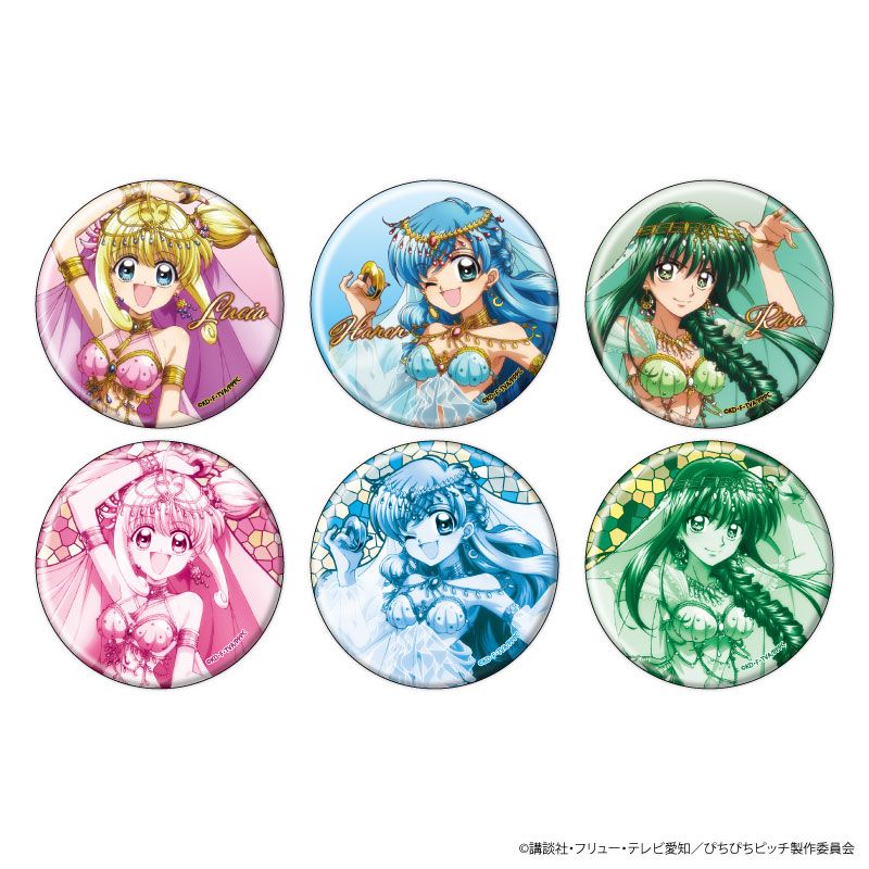マーメイドメロディーぴちぴちピッチ　宝生波音缶バッジセット マーメイドメロディーぴちぴちピッチ_缶バッジ01/BOX(全6種)(描き