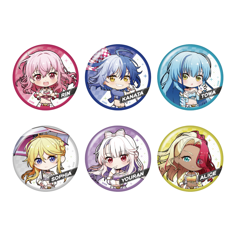 HIGHSPEED Etoile_トレーディング缶バッジ ちびキャラVer.【コンプリートBOX/6個入り】